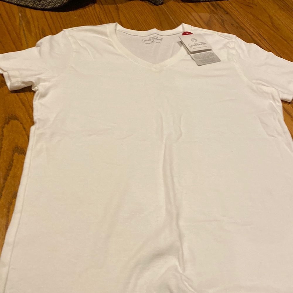 White shirt sleeve shirt new with tags